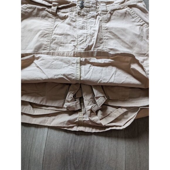 Lee Natural Fit Beige Cotton/Spandex Womens Skort Size 12 Front & Back Pockets - Picture 3 of 5